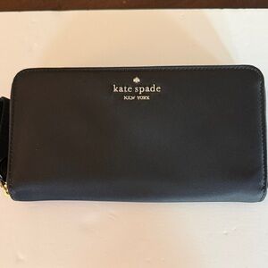 Kate Spade Large Black Continental Wallet